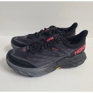 Hoka Womens Speedgoat 5 GTX Gore-Tex Spikes Shoes‎ Size 9B Black Red